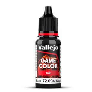 Полупрозрачная краска для моделизма Vallejo "Game Color INK" 72.094 Black