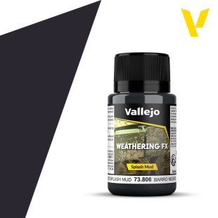 Краска акрил Weathering Effects 73.806 Black Splash Mud (Брызги грязи черные)
