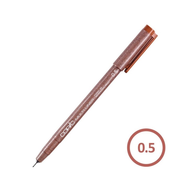 Капиллярная ручка Copic "Multiliner" размер 0.5, сепия