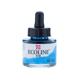 Акварель жидкая "Ecoline" №578 Лазурный, 30 мл