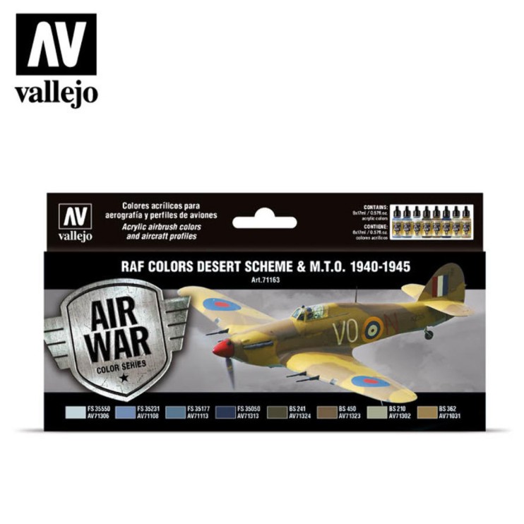 Набор 8 красок Model Air 71.163 "RAF Colors Desert Scheme"