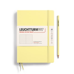 Блокнот в точку Leuchtturm1917 "Medium" A5, 125л, 80гр/м², твердая обложка,Ванильный (365485)