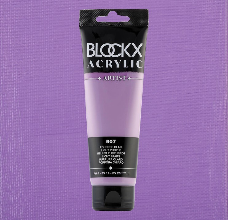Акрил Blockx Artist №907 Light purple/ Пурпурный светлый, 250мл