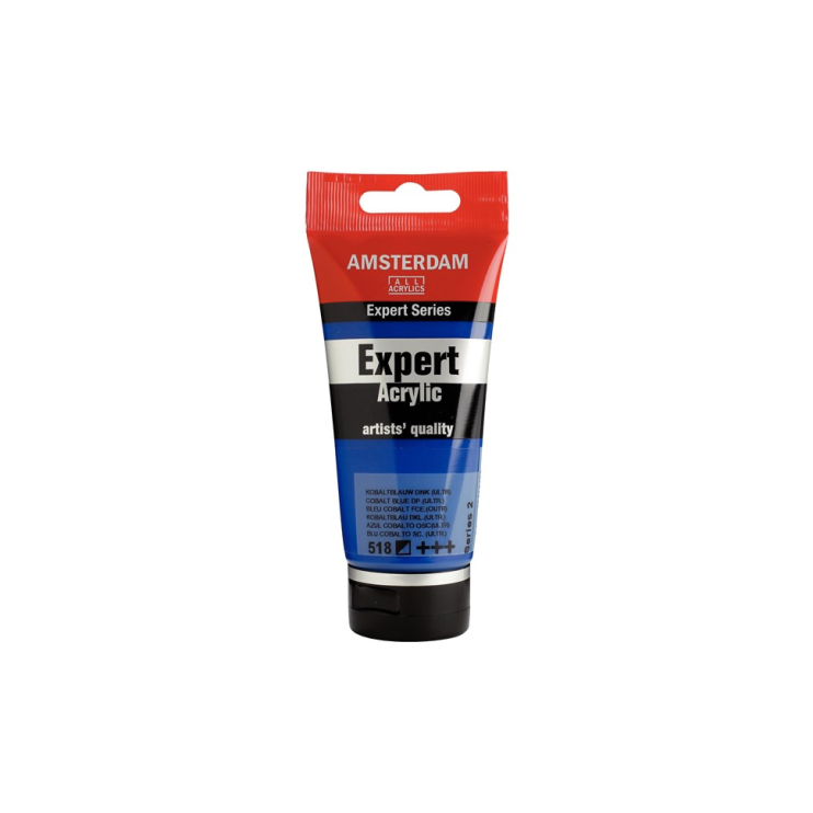 Краска акриловая "Amsterdam Expert" №518 Кобальт синий насыщенный (ультрамариновый) / 75мл
