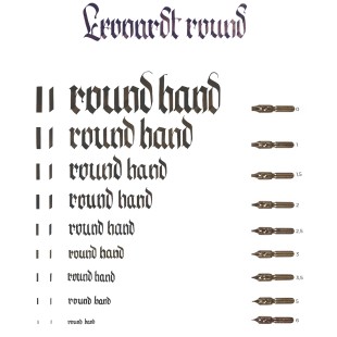 Набор из 3 перьев "Leonardt Round Hand" №1,5, №2,5, №3,5