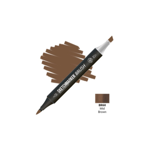 Маркер SketchMarker "Brush" BR60 Mid Brown