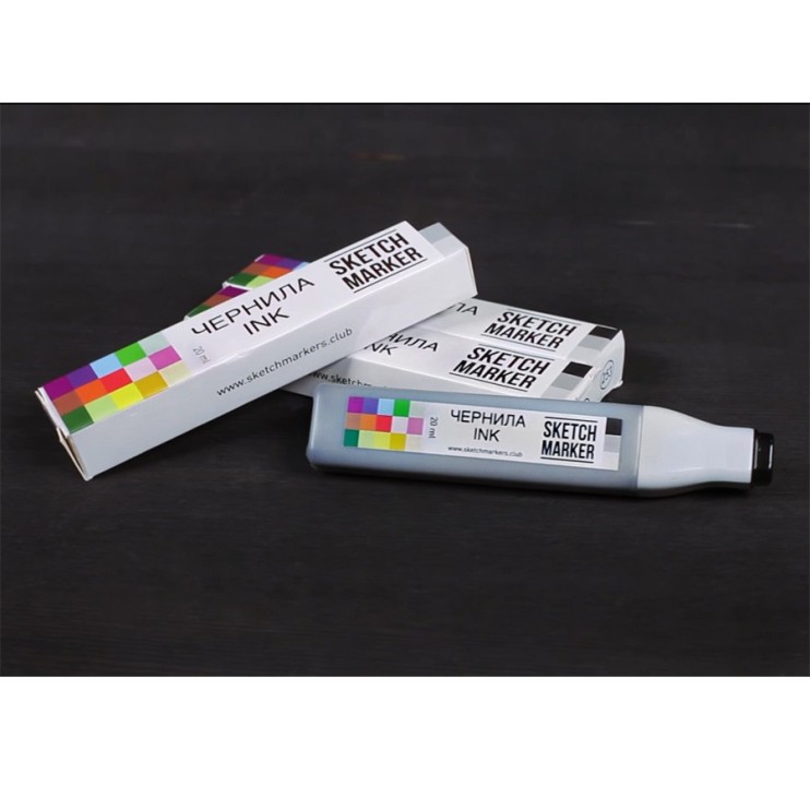 Чернила спиртовые Sketchmarker B94 Дымчатый голубой, 20 мл