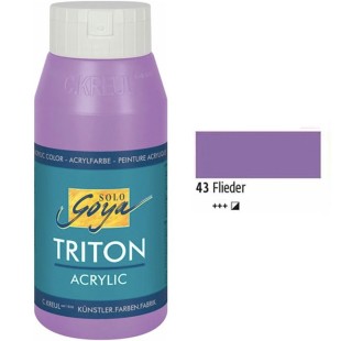Краска акриловая Solo Goya "Triton" №43 Ультрамариновая фиолетовая, 750мл.