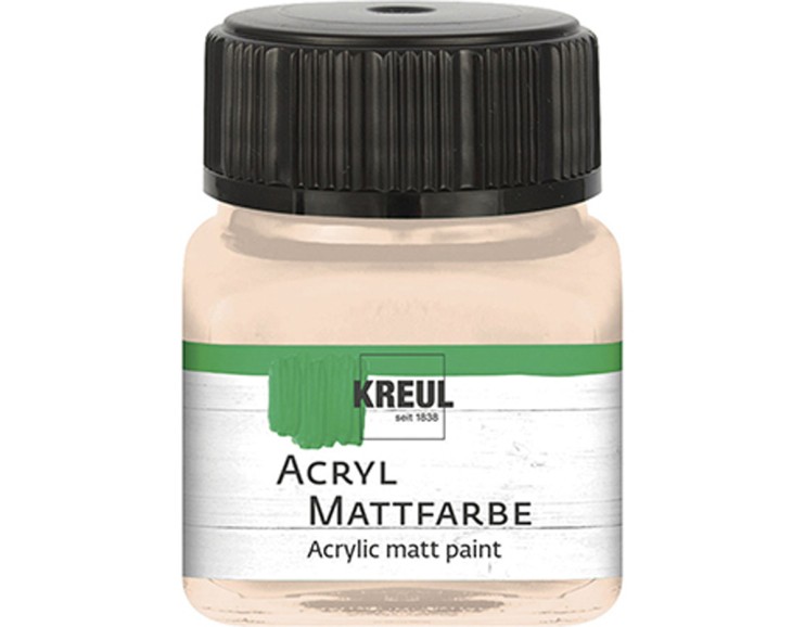 Акрил матовый Kreul "Acryl Mattfarbe" 75254 Delicate Rose (телесная), 20 мл