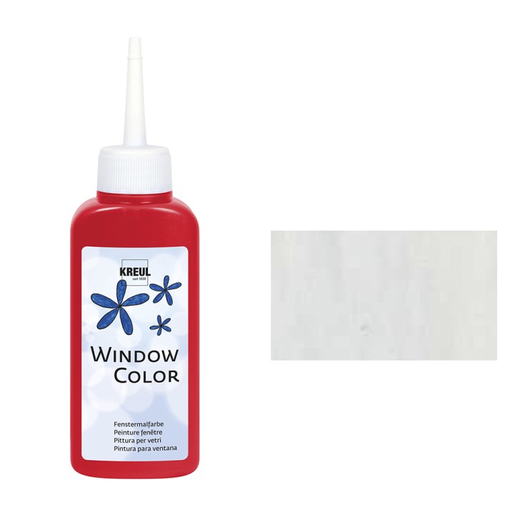 Краска по стеклу трансферная Kreul "Glas Design", 80мл, Снежно-белый структурный (42702)