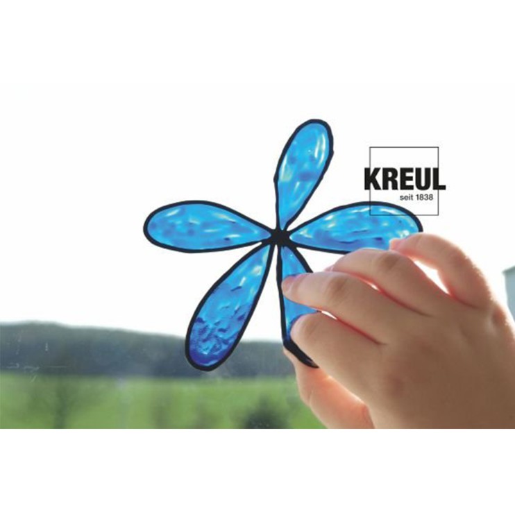 Краска по стеклу трансферная Kreul "Glas Design", 80мл, Снежно-белый структурный (42702)