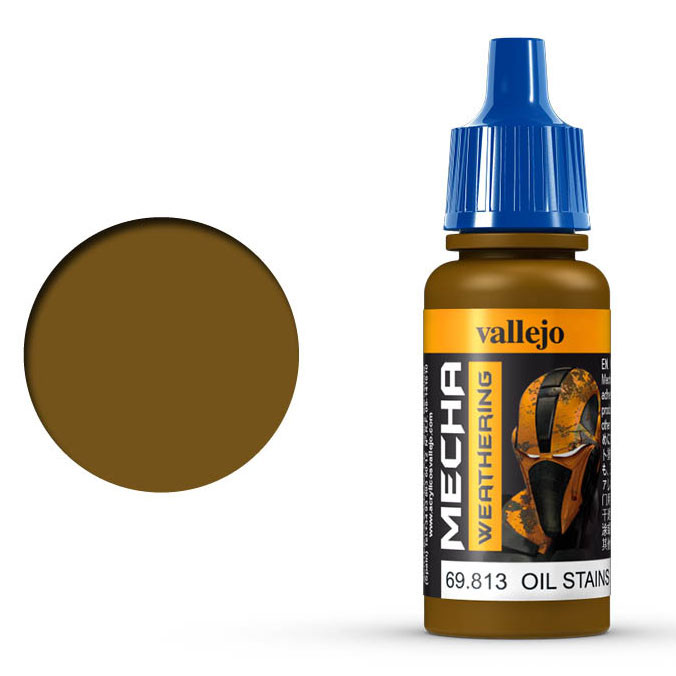 Краска для сборных моделей Vallejo "Mecha Weathering" 69.813 Oil Stains (Gloss)