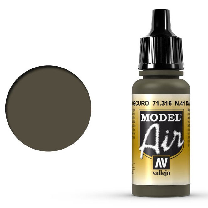 Акрил "Model Air" 71.316 (Dark Olive Drab Num. 41)