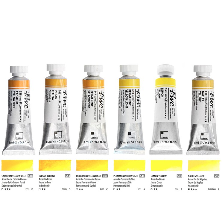 Краска акварельная SH "PWC" 6 туб (№538, 543, 547, 548, 553, 555) по 15мл