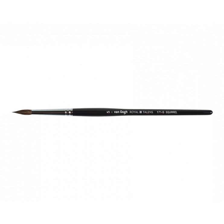 Кисть для рисования белка круглая Royal Talens "VanGogh 171" №5, ручка короткая
