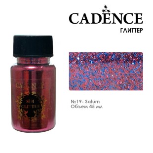 Глиттер в банке Cadence "Glitter Powder" 45мл, №19 фиолетовая/фуксия