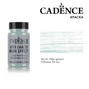 Меловая краска на водной основе Cadence "Wash Effect" №14 Nile Green, 90мл (WSH14)