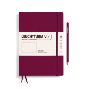 Блокнот без линовки Leuchtturm1917 "Composition" B5, 109л, 80гр/м², твердая обложка,Красный Портвейн (366162)