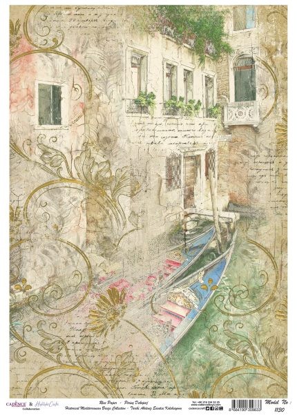 Рисовая декупажная карта "Cadence" 30х42см, RDP1130