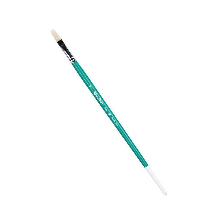 Кисть имитация щетины плоская "серия 1829" №10, длинная ручка