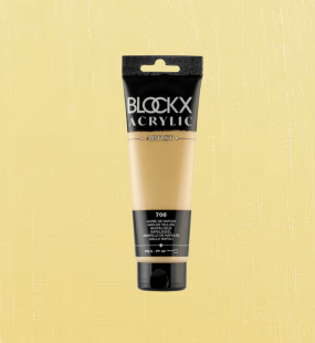 Акрил Blockx Artist №706 Naples yellow/ Неаполитанская желтая, 120мл