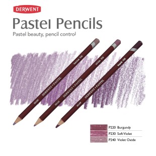 Комплект пастельных карандашей Derwent "Pastel" фиолетовые оттенки (P240, P230, P220)