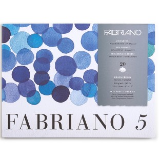 Склейка для акварели Fabriano "Fabriano 5" 23x31см, 20л, 300гр/м² (Rough)