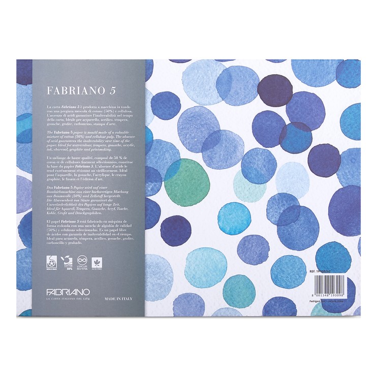 Склейка для акварели Fabriano "Fabriano 5" 23x31см, 20л, 300гр/м² (Rough)