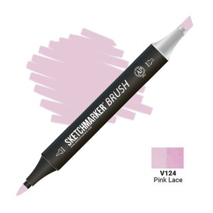 Маркер SketchMarker "Brush" V124 Розовые кружева