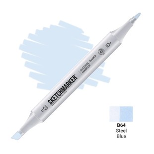 Маркер двусторонний Sketchmarker "Classic" B64 Синяя сталь
