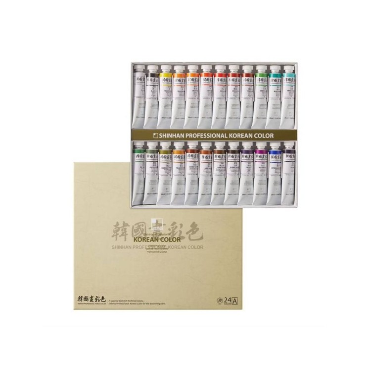 Набор акварели ShinHan "Korean Color set A" 24 тубы по 20мл