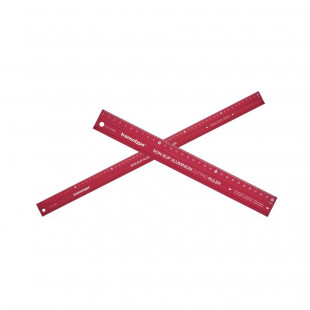 Линейка с анти-скользящей вставкой "Transotype" алюминиевая 60 см