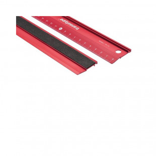 Линейка с анти-скользящей вставкой "Transotype" алюминиевая 60 см