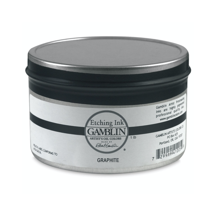Краска для глубокой печати Gamblin "Etching Ink" графит