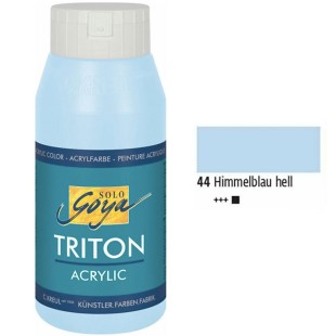 Краска акриловая Solo Goya "Triton" №44 Небесно-голубой, 750мл.