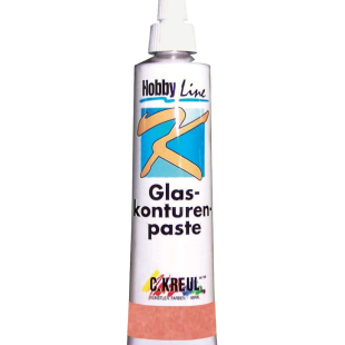 Контурная краска по стеклу Hobby line "Glas-konturen paste" медь/ туба 20 мл