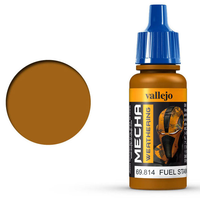 Краска для сборных моделей Vallejo "Mecha Weathering" 69.814 Fuel Stains (Gloss)