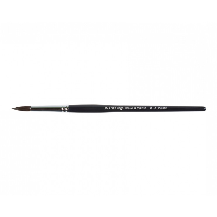 Кисть для рисования белка круглая Royal Talens "VanGogh 171" №6, ручка короткая