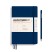 Блокнот без линовки Leuchtturm1917 "Medium" A5, 61л, 80гр/м², мягкая обложка,Синий Неви (362864)