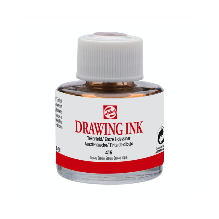 Чернила Talens "Drawing ink" №416 Сепия /11мл