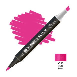 Маркер SketchMarker "Brush" V131 Яркий розовый