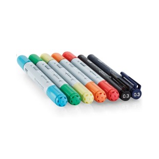 Набор COPIC CIAO "Doodle Kit People" 5 маркеров и 2 линера в пластиковом пенале