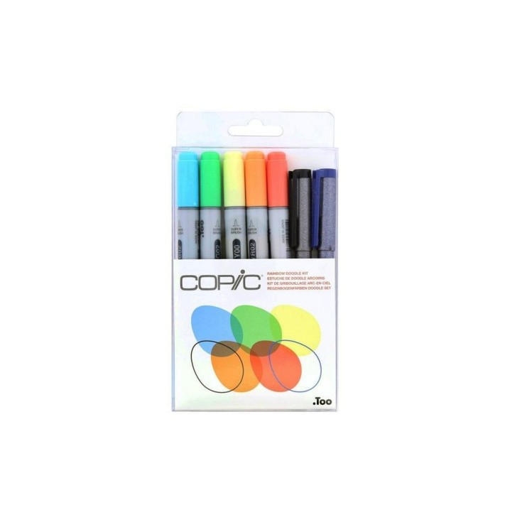Набор COPIC CIAO "Doodle Kit People" 5 маркеров и 2 линера в пластиковом пенале
