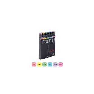 Набор Touch Twin "PASTEL" 6 маркеров (ПАСТЕЛЬНЫЕ ОТТЕНКИ)