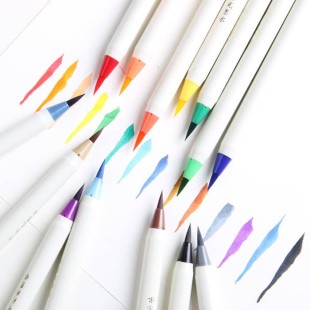 Маркер-кисть для каллиграфии и леттеринга, сепия