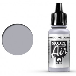 Краска для аэрографии "Model Air" цвет 71.062 Aluminum (Metallic)