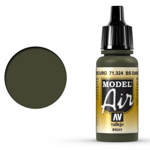 Краска для аэрографии "Model Air" цвет 71.324 (BS Dark Green)
