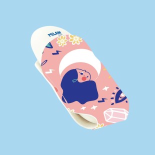 Ластик каучуковый Milan "Magic" овальный в чехле (5 х 2,3 х 0,9 см)