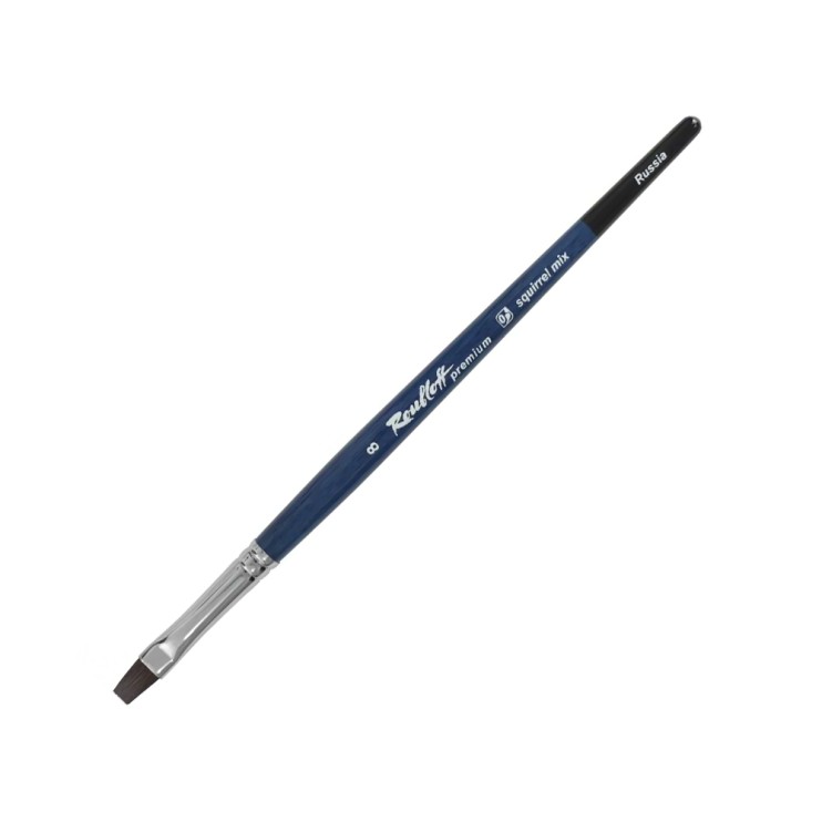 Белка- микс плоская "Premium" №8 на короткой ручке