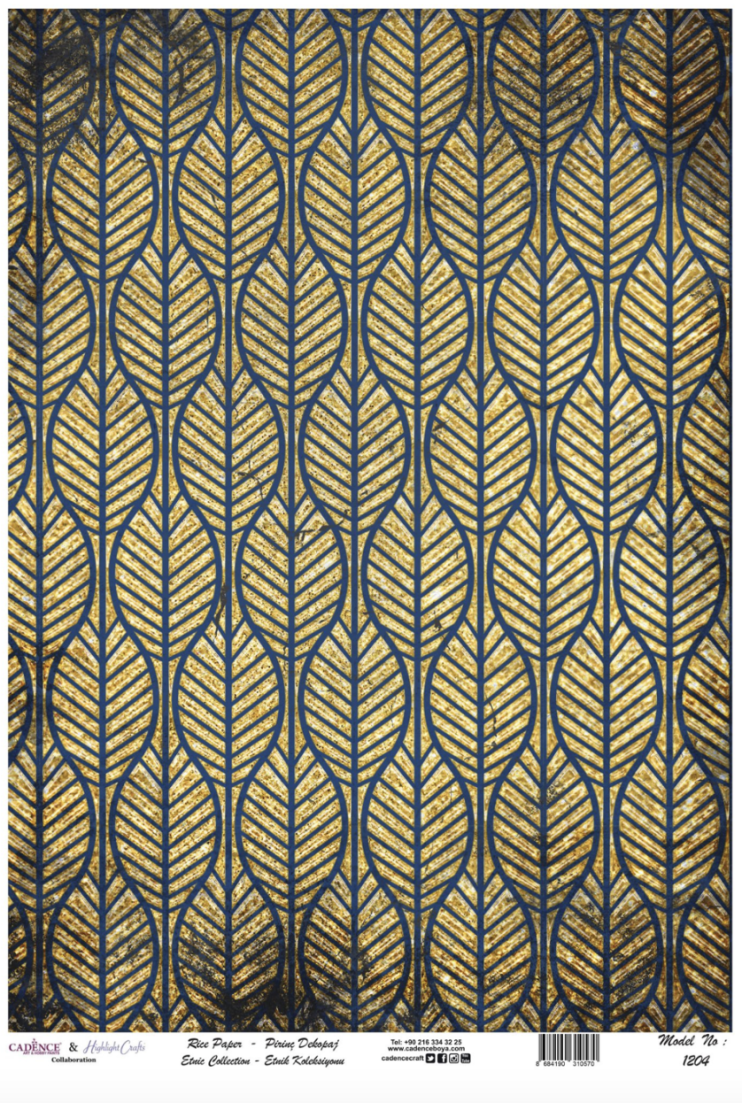 Рисовая декупажная карта "Cadence" 30х42см, RDP1204